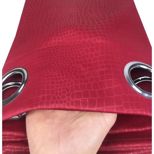 Rideau Wonderful bordeaux Noir 140 x 280 cm BLACK OUT