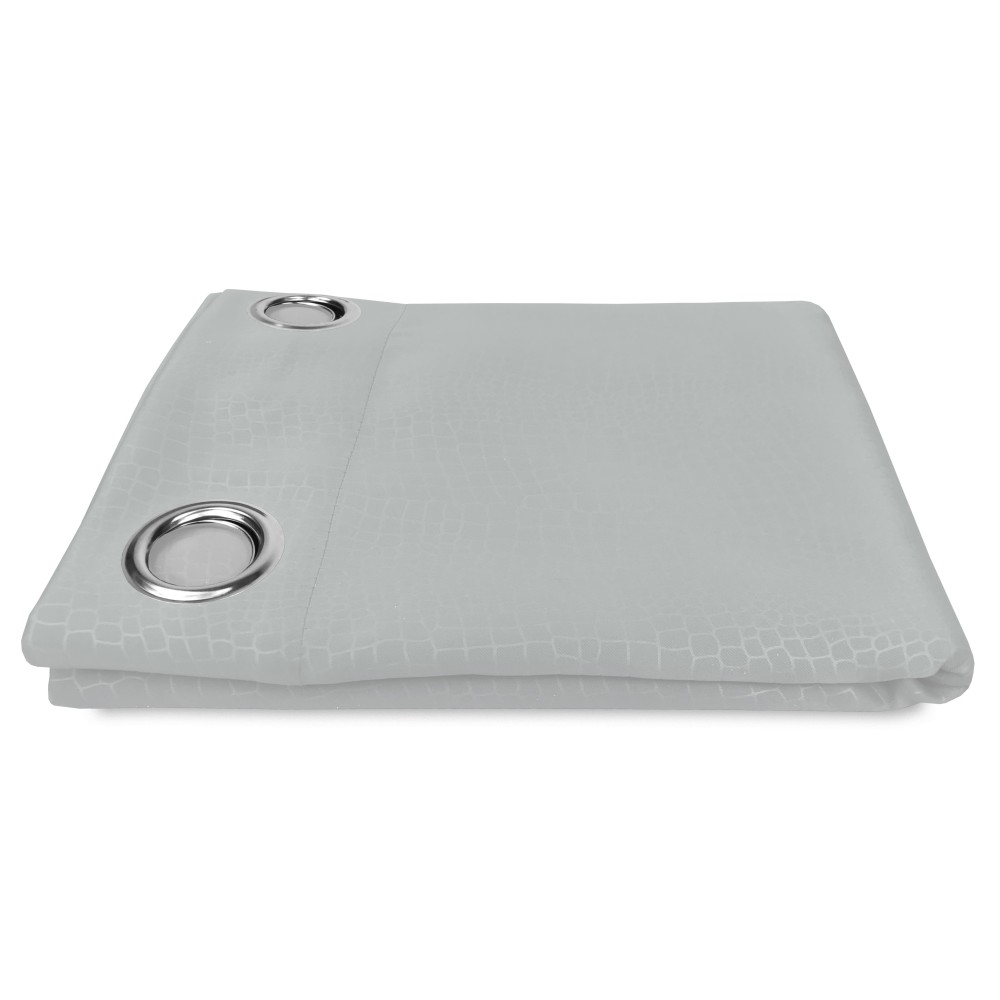 TENDA WONDERFUL in tinta unita GRIGIO CM. 140X280 BLACK OUT confezionata