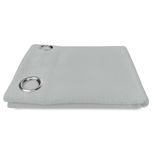 WUNDERBARER VORHANG in Unifarbe GREY CM. 140X280 BLACK OUT verpackt