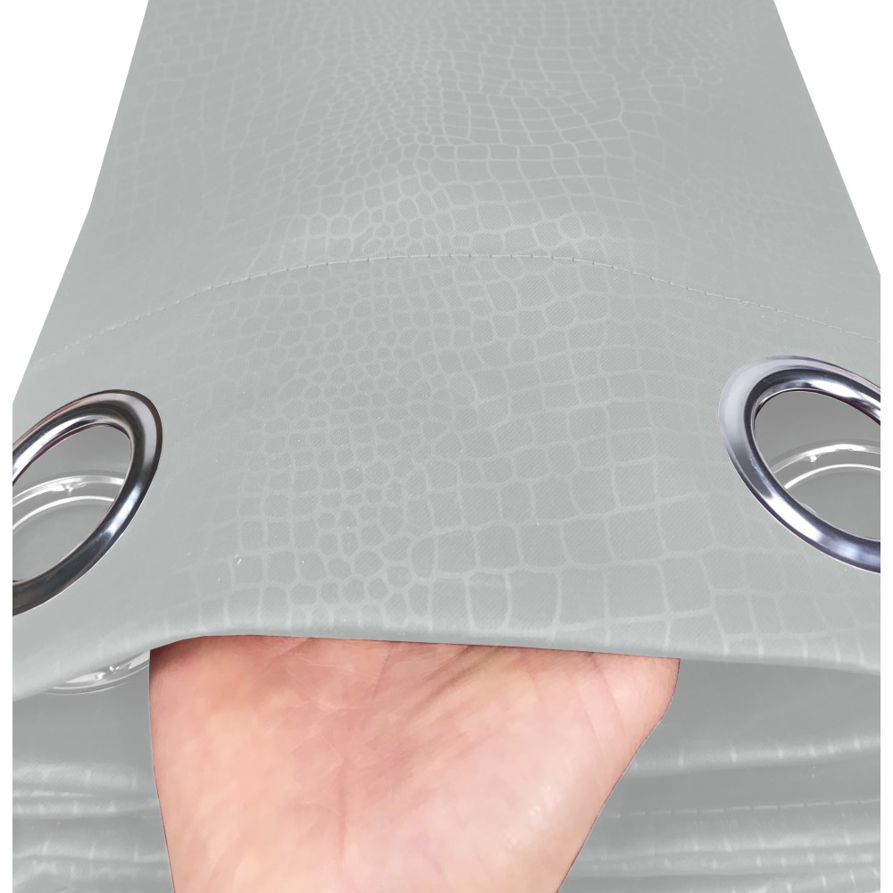 WONDERFUL CURTAIN in solid color GREY CM. 140X280 BLACK OUT packaged