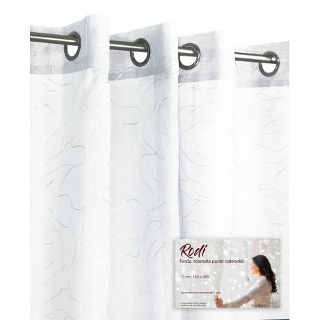 Rideau Rhodi Blanc 140 x...