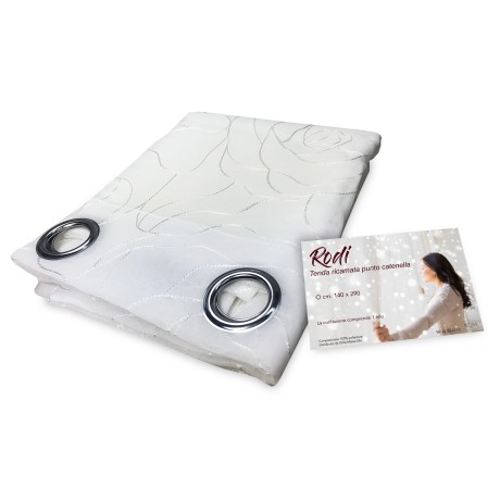 Rideau Rhodi Blanc 140 x...