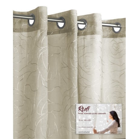 Rideau Rodi Beige 140 x 290 cm