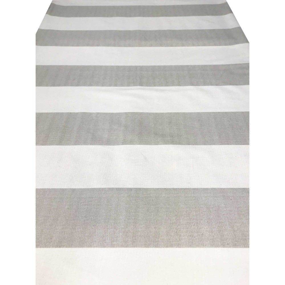 Gran Foulard Couvre-lit en tissu rayé Beige