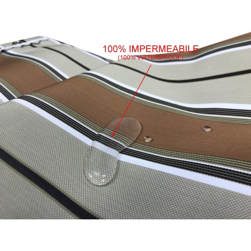 VERTIGO OUTDOOR AWNING GARDEN BALCONY RIGHINO BROWN WATERPROOF AND WATER REPELLENT