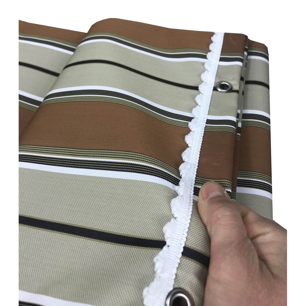 VERTIGO OUTDOOR AWNING GARDEN BALCONY RIGHINO BROWN WATERPROOF AND WATER REPELLENT