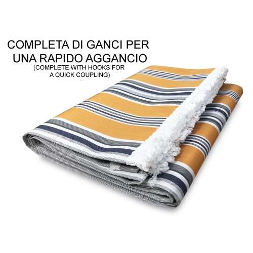 TOLDO EXTERIOR VERTIGO JARDÍN BALCÓN RIGHINO AMARILLO IMPERMEABLE Y REPELENTE AL AGUA