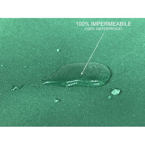 VERTIGO TOLDO EXTERIOR JARDÍN BALCÓN VERDE LISO IMPERMEABLE Y REPELENTE AL AGUA