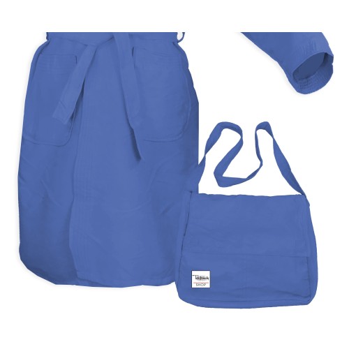 PEIGNOIR TECHNIQUE PODDY EN MICROFIBRE bleu clair