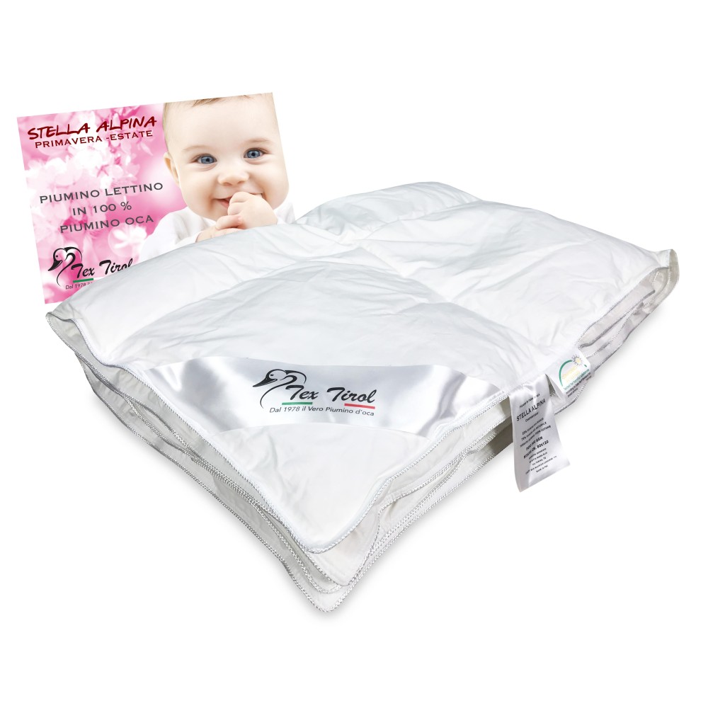 Tex Tirol © STELLA ALPINA Couette d'été 100 % duvet d'oie 100 g/m² 100 x 135 cm légère