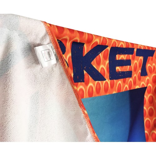 BASKET FOREVER terry beach towel large size cm. 90 X 170