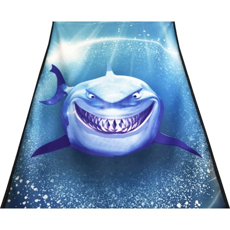 BEACH TOWEL IN SPONGE SHARK...