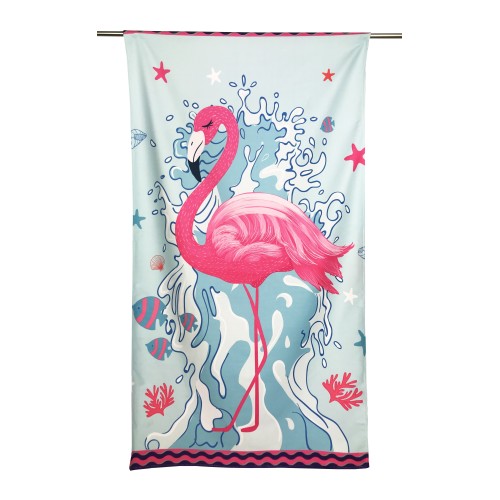 Flamingo Serviette de plage Grand format 90 x 170 cm