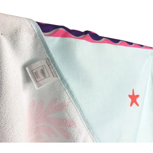 BEACH TOWEL in FENICOPTERO terry size large cm. 90 X 170