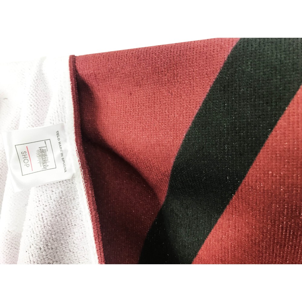 BEACH TOWEL in terry cloth TORO 1906 large size cm. 90 X 170 and postcard TURIN HAS BEEN and will remain GRANATA