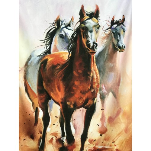 CAVALLI PAINTING terry beach towel large cm. 90 X 170