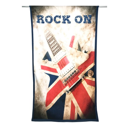 ROCK ON terry beach towel large cm. 90 X 170 Electric Guitar