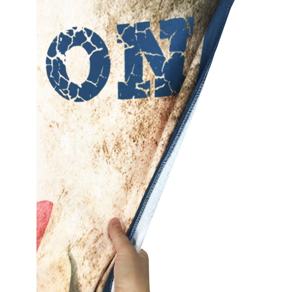 TELO MARE in spugna ROCK ON misura grande cm. 90 X 170 chitarra elettrica