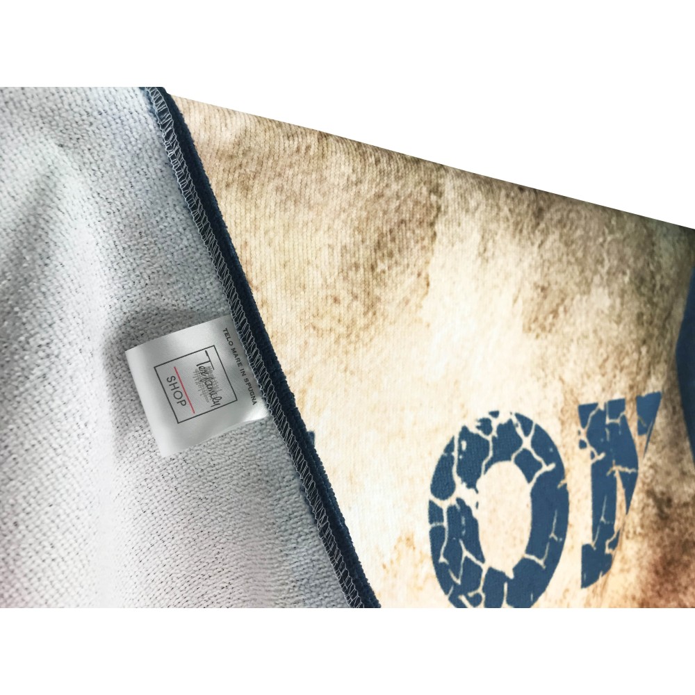 Toalla de playa de rizo ROCK ON grande cm. Guitarra eléctrica 90 x 170