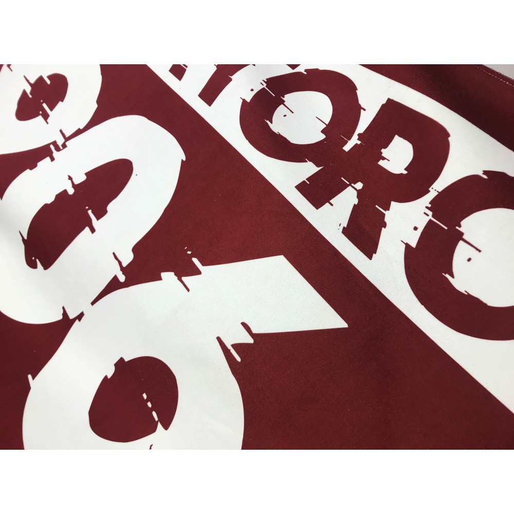 TERRY TOWEL WRITTEN TAURUS 1906 large size cm. 90 X 170 and postcard TURIN HAS BEEN and will remain GRANATA