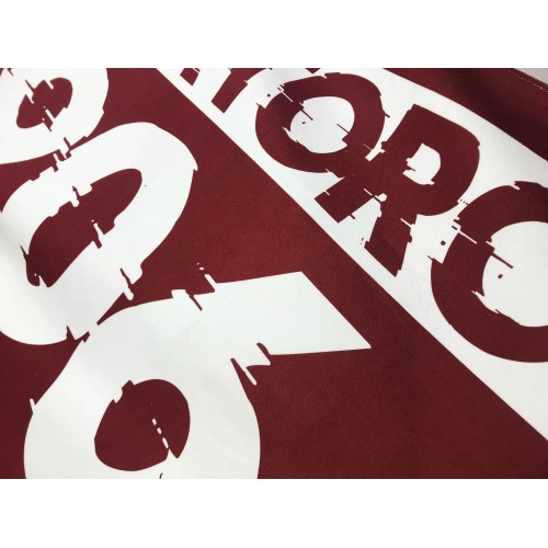 TERRY TOWEL WRITTEN TAURUS 1906 large size cm. 90 X 170 and postcard TURIN HAS BEEN and will remain GRANATA