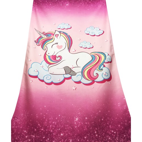 Serviette de plage licorne Rose Grande taille 90 x 170 cm