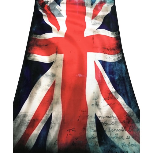 TERRY BEACH TOWEL ENGLISH FLAG size large cm. 90 X 170