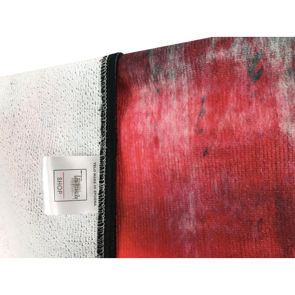 FROTTEE STRANDTUCH ENGLISCHE FLAGGE Größe groß cm. 90 X 170 CM