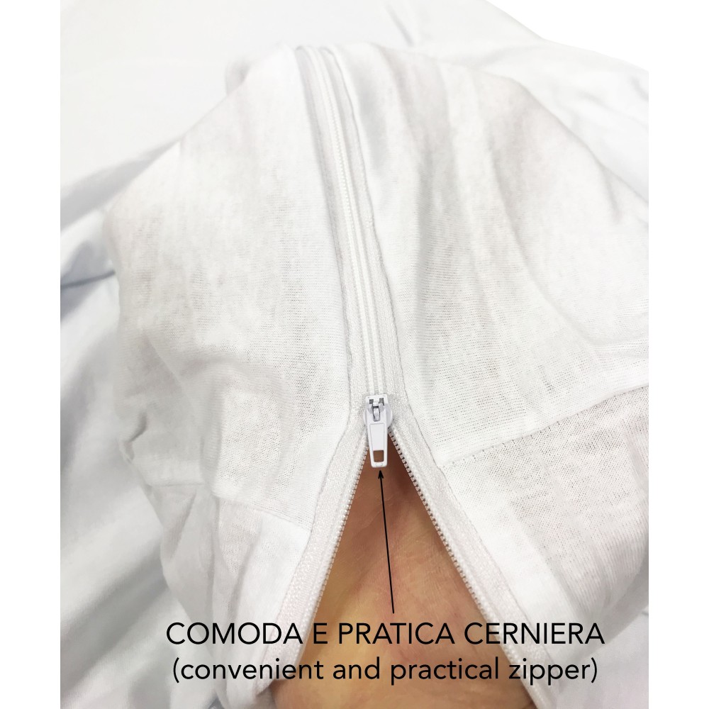FUNDA DE COLCHÓN PROTECK con cremallera Cremallera EN JERSEY de puro algodón elástico