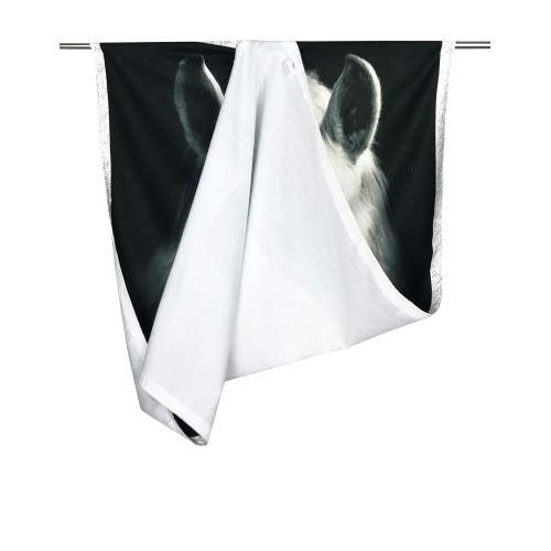 TOALLA DE PLAYA RIZO CABALLO BLANCO talla grande cm. 90 x 170