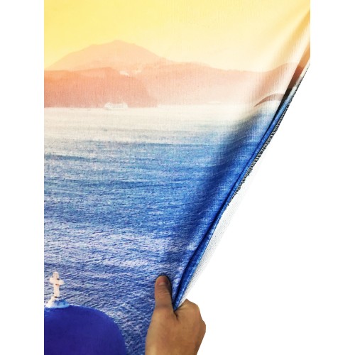 Serviette de plage Santorini Grèce Grande taille 90 x 170 cm