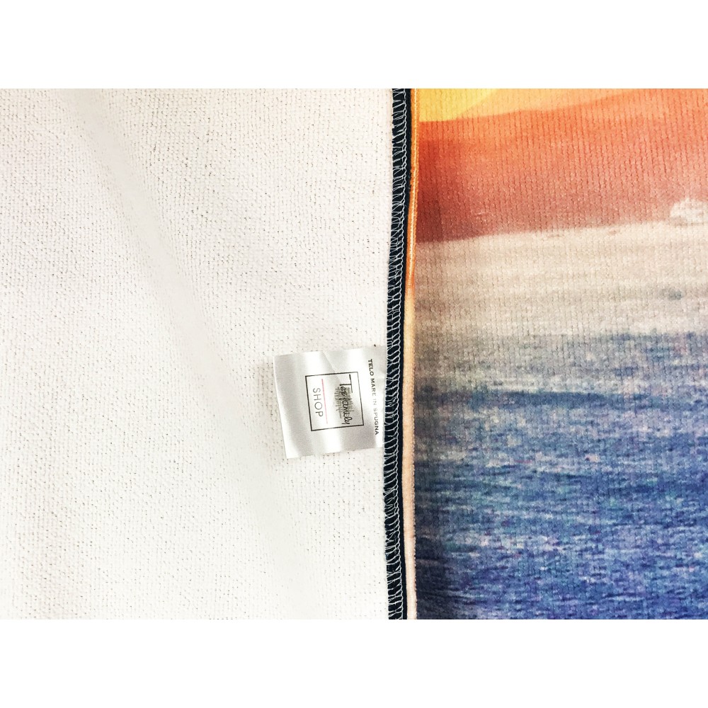 Serviette de plage Santorini Grèce Grande taille 90 x 170 cm