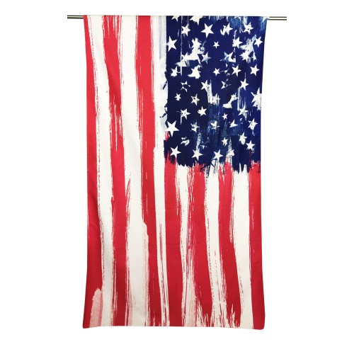 TERRY BEACH TOWEL AMERICAN FLAG size large cm. 90 X 170