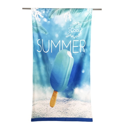 SUMMER COOL Frottee-Strandtuch groß cm. 90 X 170 CM