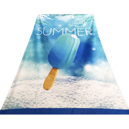 Toalla de playa de rizo SUMMER COOL grande cm. 90 x 170