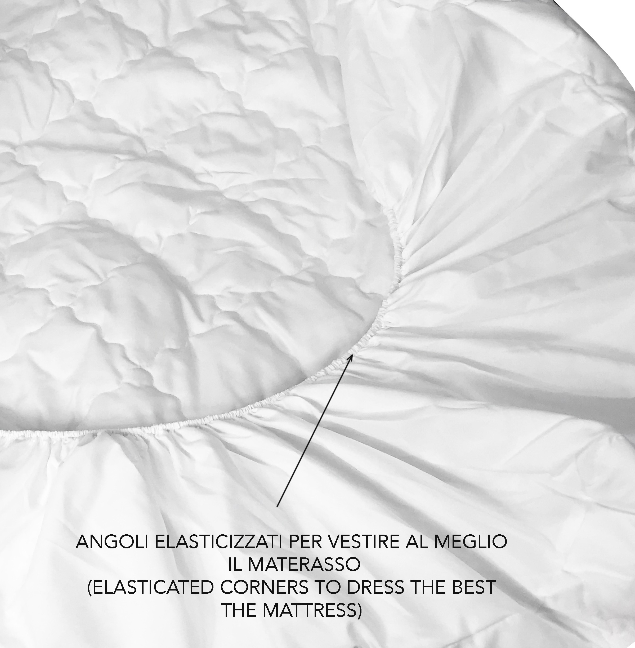 Fast Produzione Artigianale Italiana Veste Materasso Singolo 190x80 Alto 20/ 21cm Coprimaterasso Cotone Imbottito in Morbida Microfibra Trapuntato Rombo Morflex® 