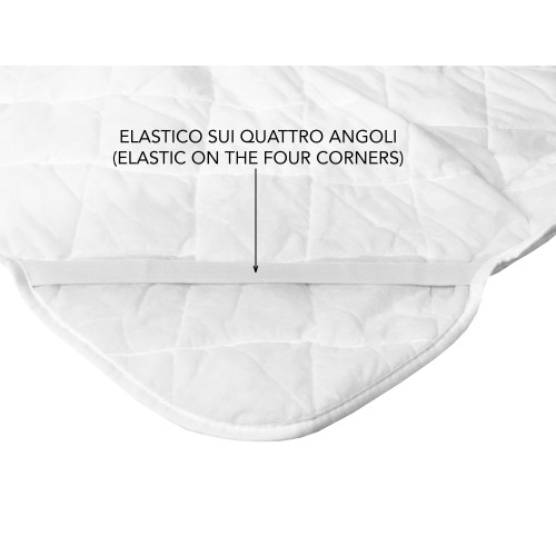 SOFTY © QUILTED BED BASE COVER aus Baumwolle DOPPELTER MATRATZENBEZUG