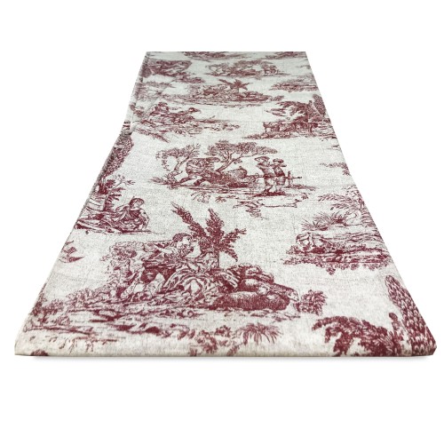 FURNISHING COVER cover GRAN SCARF BEDSPREAD sofa cover FABRIC LONETA Toiles de Jouy