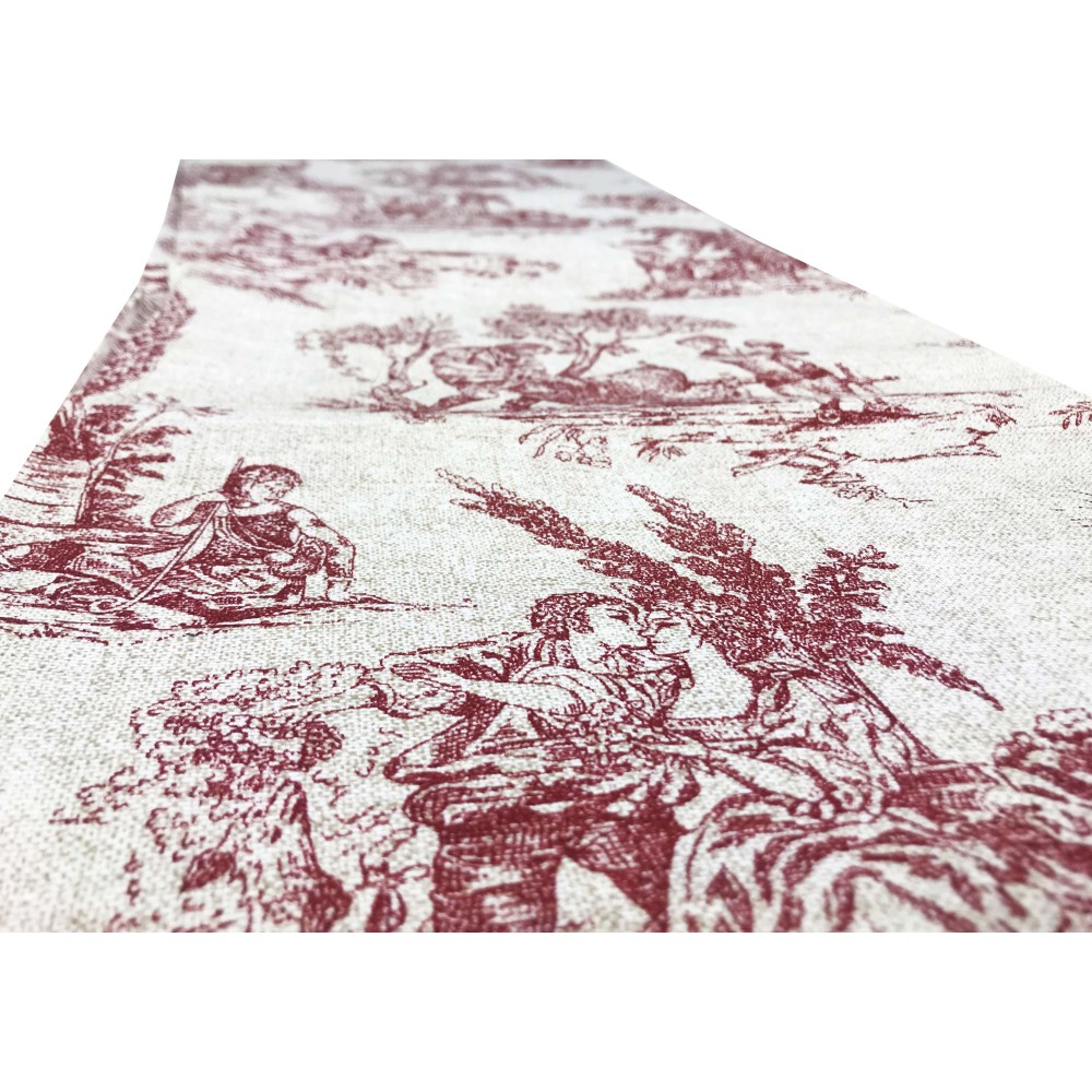 Serviette pour Meubles Grand Foulard Couvre-lit Canapé Tissu LONETA des Toiles de Jouy