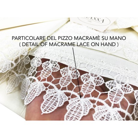 LIN AVEC DENTELLE MACRAMÉ...