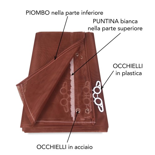 Tenda antipolline e insetti in poliestere effetto semicoprente