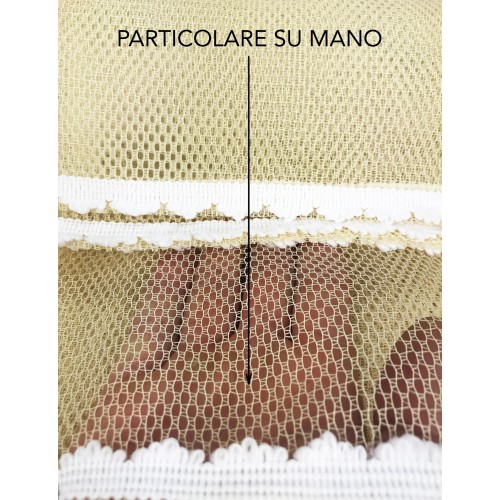 Moustiquaire Extérieure – Tissu Maille Fine – Pour Jardin ou Balcon – Beige Uni