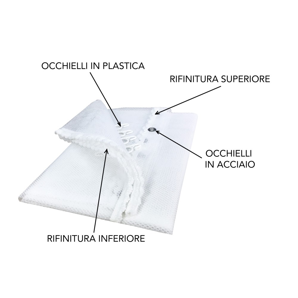 MOSQUITERA DE EXTERIOR CORTINA JARDÍN BALCÓN UNITED WHITE