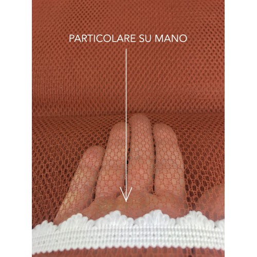 TOLDO MOSQUITERA para exterior BALCÓN JARDÍN UNITED BROWN cm.150X250