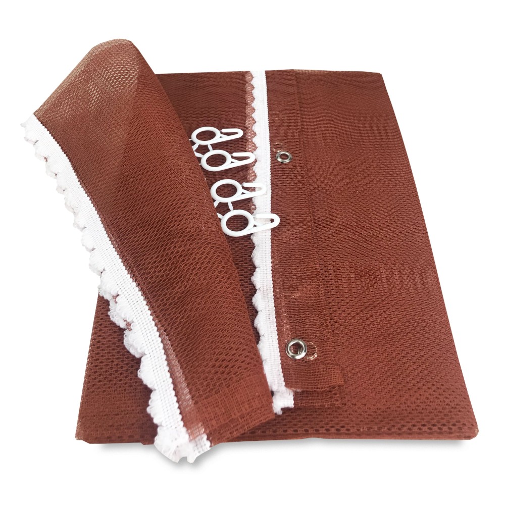 TOLDO MOSQUITERA para exterior BALCÓN JARDÍN UNITED BROWN cm.150X250