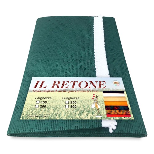 CURTAIN net MOSQUITO net outdoor GARDEN BALCONY rhombus plain GREEN cm.150X250 extra quality