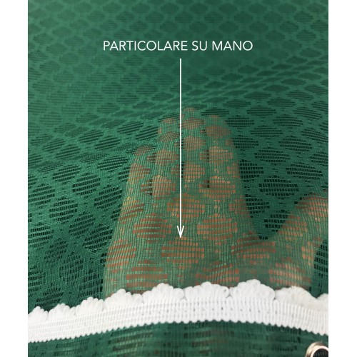 TENDA rete ZANZARIERA da esterno GIARDINO BALCONE rombo unito VERDE cm.150X250 qualità extra