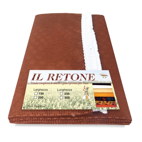 CURTAIN Net Moskitonetz für den Außenbereich GARTEN BALKON Raute glatt ROST cm.150X250 extra Qualität