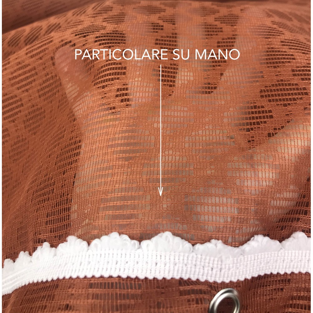 TENDA rete ZANZARIERA da esterno GIARDINO BALCONE rombo unito RUGGINE cm.150X250 qualità extra