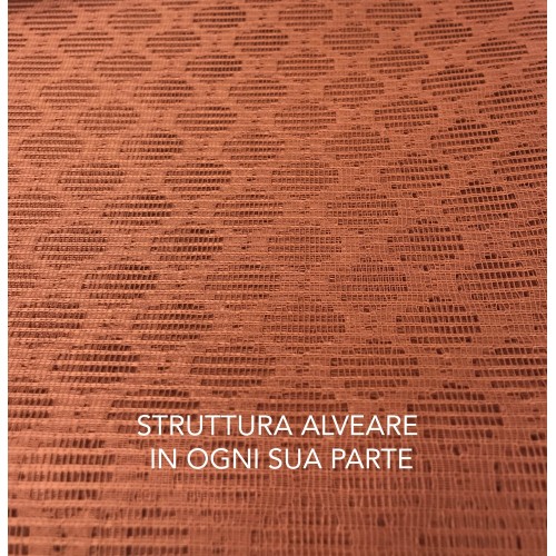 CURTAIN net mosquito net outdoor GARDEN BALCONY rhombus plain RUST cm.150X250 extra quality